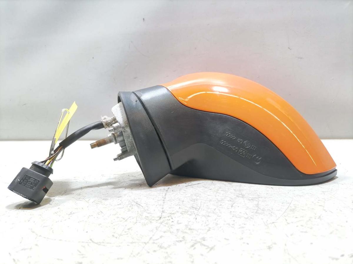 Seat Leon 1P original Au&szlig;enspiegel links elektrisch anklappbar LP2C Leuchtorange Bj.2009